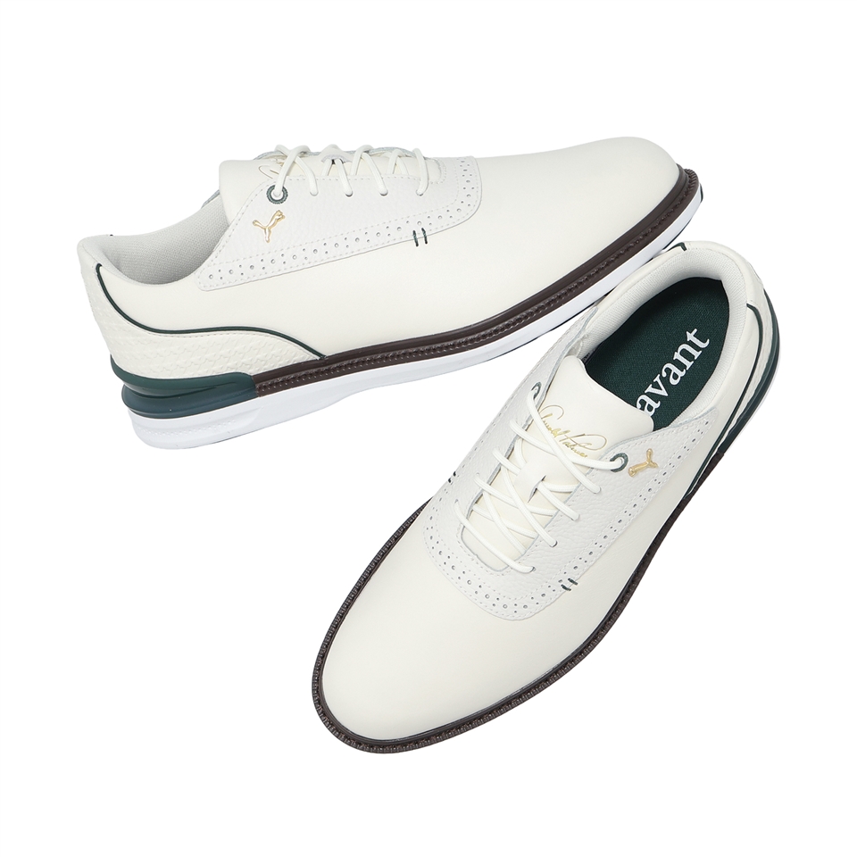 Puma 高爾夫球鞋 AP Avant 2.0 男鞋 聯名 防潑水 米白 無釘 緩震 313208-01|休閒運動鞋|ETMall東森購物網