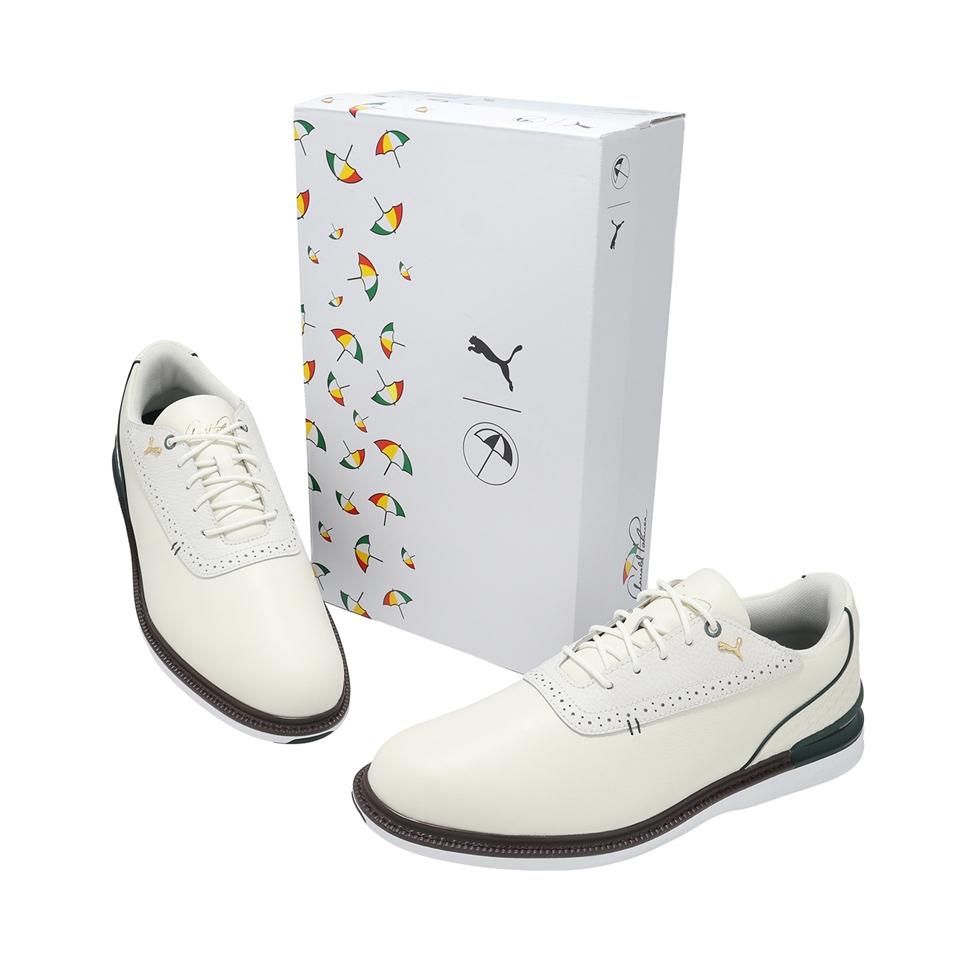 Puma 高爾夫球鞋 AP Avant 2.0 男鞋 聯名 防潑水 米白 無釘 緩震 313208-01|休閒運動鞋|ETMall東森購物網