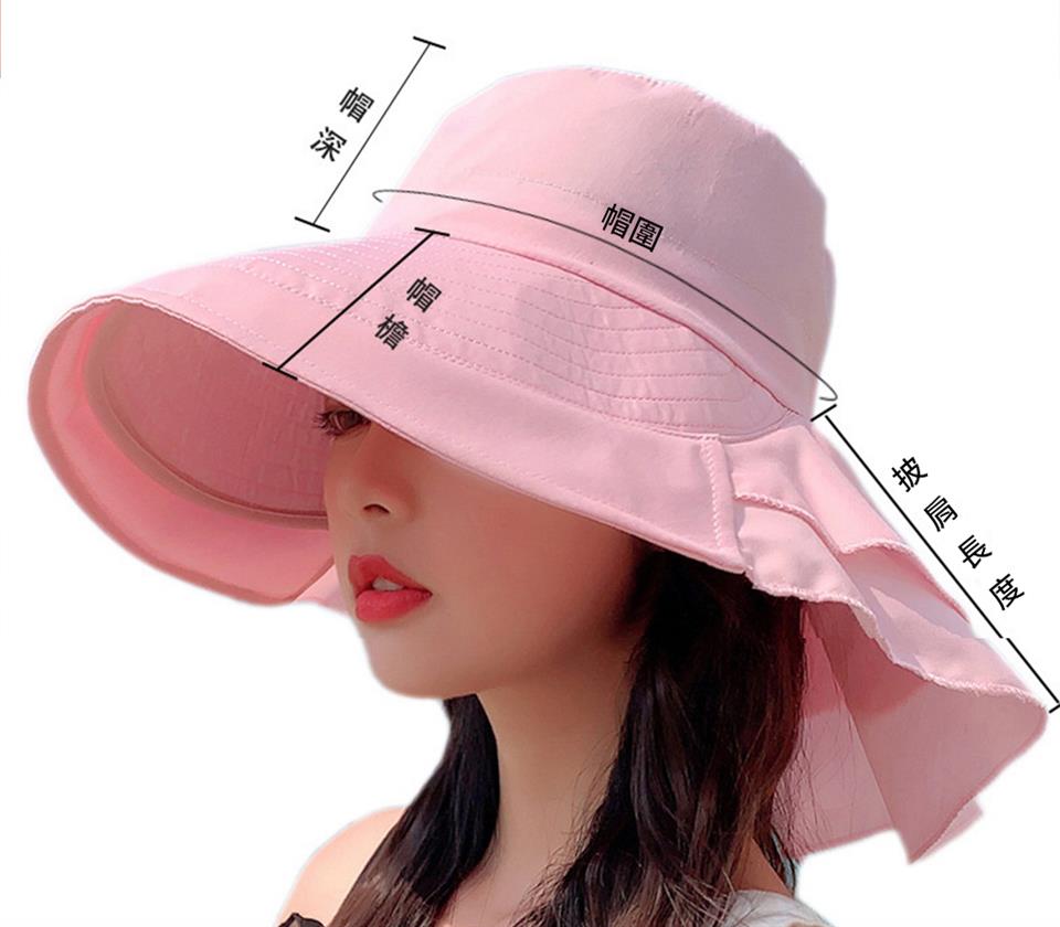 帽 深 帽圍 帽 檐 披 肩 長 度 
