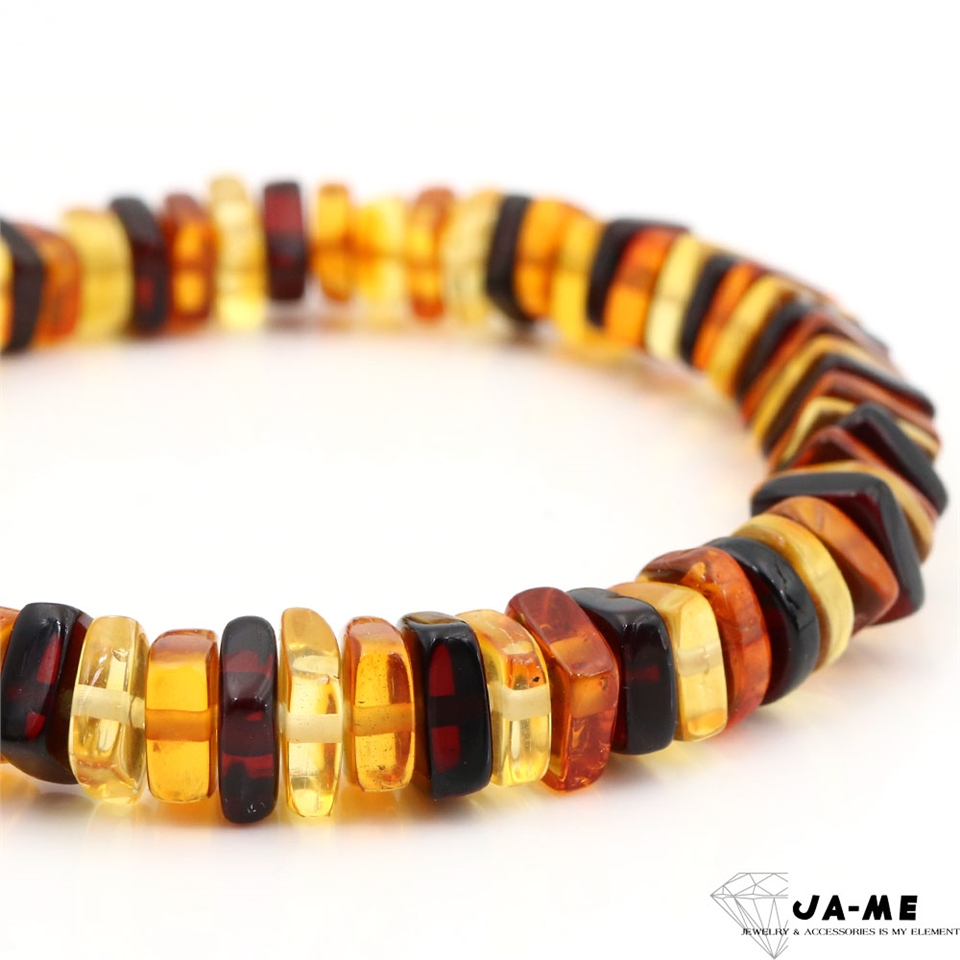 JA-ME】天然琥珀多寶方塊手串7-8mm|手鍊|ETMall東森購物網
