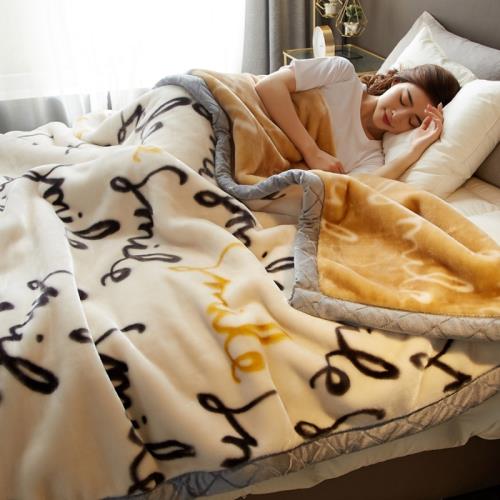 珊瑚絨毛毯被子冬被單人學生宿舍雙人棉被加厚保暖毛絨被芯被褥子