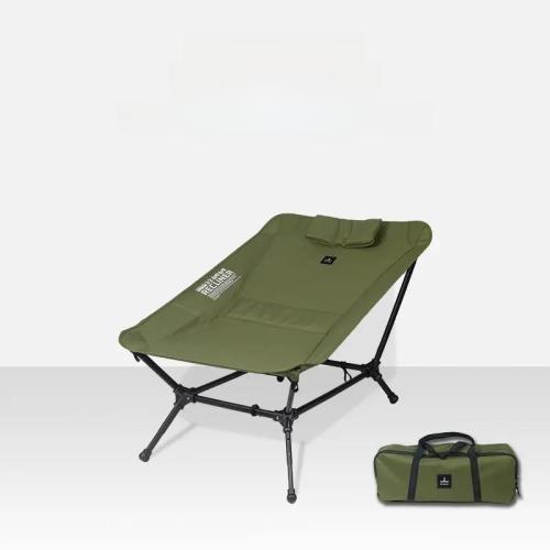 迪飛客戶外躺平椅露營折疊椅 可躺便攜式輕量化高背鋁合金月亮椅