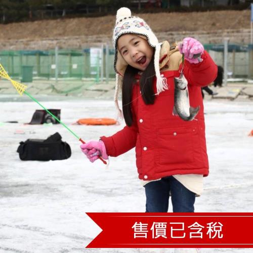 寒假-韓冬滑雪華川冰魚節《冰釣鱒魚_烤鱒魚_冰上雪橇》.住明洞.滑雪趣.６小時樂園.採草莓五日_26JKCNBR1