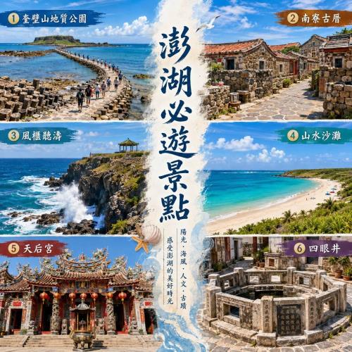 澎湖旅遊|９９購物節｜澎湖北環巡禮.東環世界百大南寮.南環全覽４日.市區飯店_26TIO13FAL