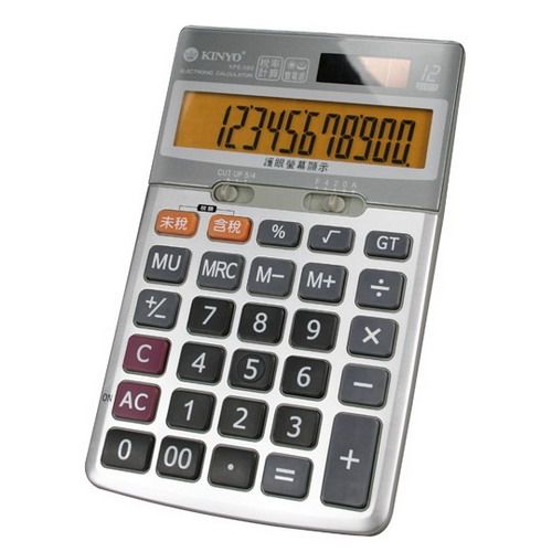 【KINYO】桌上型稅率計算機(KPE-589)