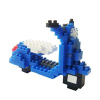 【TICO 微型積木】偉士牌機車(藍)-任