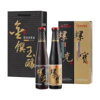 丸莊醬油 螺光黑豆原汁蔭油膏+螺寶黑豆原汁蔭油清各420ml*2