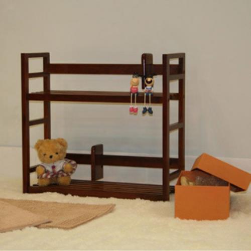 【好傢俱】和風實木雙層書架-胡