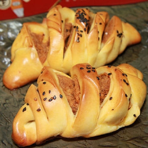 【角之館】三峽金牛角麵包-肉鬆(10支／盒)  