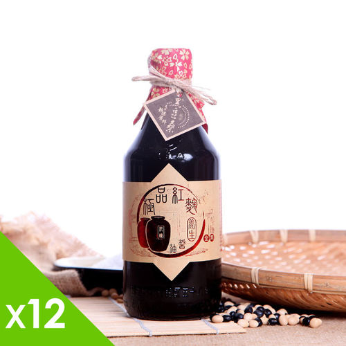 【黑豆桑】天然極品養生紅麴醬油（x 12瓶）  