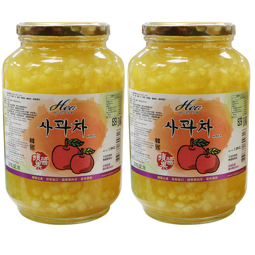HIGH TEA芳第 韓國原裝進口蜜香蘋果茶1.9kgX2罐 