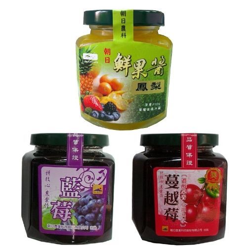 【朝日農業】手作果醬茶210g 任選3入組 （藍莓 蔓越莓 鳳梨）  