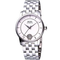 MIDO Baroncelli Big Lady 真鑽腕錶-銀M0072076103600