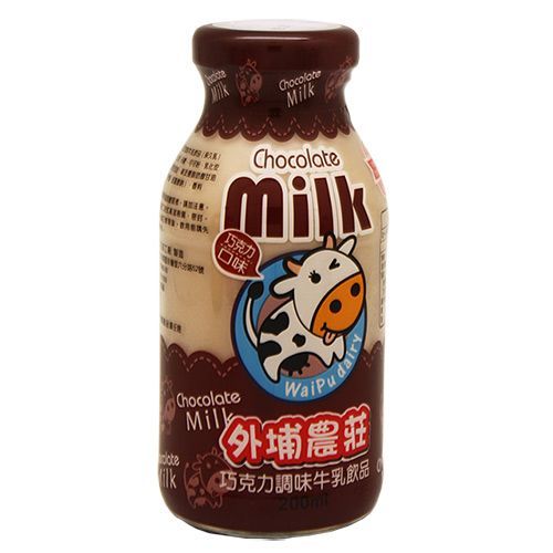 【外埔農莊】巧克力調味牛乳（200mlx48瓶／共2箱）  