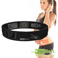 FlipBelt 美國飛力跑運動腰帶(黑色) FB-Black 運動 路跑 三鐵