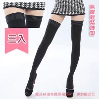 【魔莉絲】中重壓360DEN西德棉無膠免過敏大腿襪一組三雙(男女適用/壓力襪/醫療襪/防靜脈曲張襪)