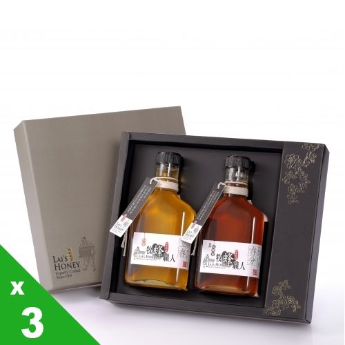 【宏基蜂蜜】悟蜂職人小瓶蜜2入禮盒(280g x2)x3組,共6瓶  