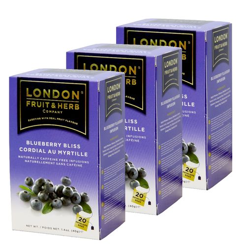 【London Fruit Herb】英國芙賀茶x3件組-藍莓喜悅(2gx20入/盒)  