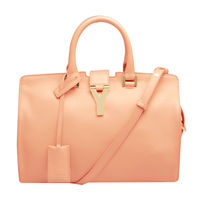 YSL Petit Cabas Y字金屬LOGO小牛皮手提/斜背醫生包(小-膚色)311210-BJ50J-6940