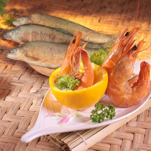 【金車】鮮蝦(中 *3包)+金車香魚(公 *3包)  
