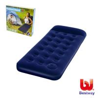 Bestway 單人高級植絨充氣床墊(內置充氣幫浦)73X30X8.5