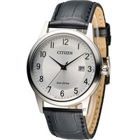 星辰 CITIZEN 光動能復古時光經典腕錶 AW1231-07A 銀