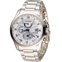 星辰 CITIZEN 沈穩霸氣五局電波限定錶 AT9080-57A 白