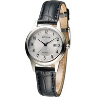 星辰 CITIZEN 光動能復古甜美經典腕錶 FE1081-08A 銀