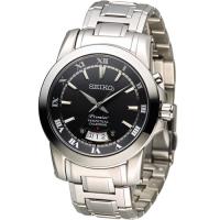 SEIKO Premier 羅馬萬年曆紳士錶 6A32-00X0B SNQ147J1 黑