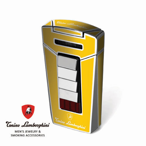 義大利 藍寶堅尼精品 - AERO LIGHTER 打火機(黃色) ★ Tonino Lamborghini 原廠進口 ★