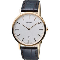 ORIENT 東方錶 SLIM系列 極簡風格石英錶 FGW05002W 玫瑰金色