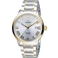 TITONI Airmaster 空霸 Day-Date 機械腕錶 83733SY-561 雙色款