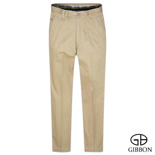GIBBON 彈性幾何織紋口袋休閒褲‧褐色31~40