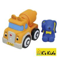〔 香港 Ks Kids 〕益智玩具系列 - 彩色安全積木︰艾文兔水泥攪拌車 SB00291