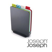 《Joseph Joseph英國創意餐廚》檔案夾直立式砧板組(灰)