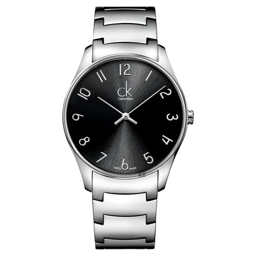 Calvin Klein CK Classic 極簡經典腕錶 黑x銀 38mm K4D2114X