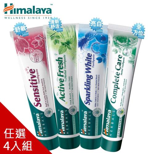 Himalaya天然草本牙膏100g四款任選(4入組) 