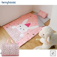 【BabyTiger虎兒寶】MYHOUSE 韓國防蟎抗敏派對動物兒童睡袋 - 兔子梅莉莎