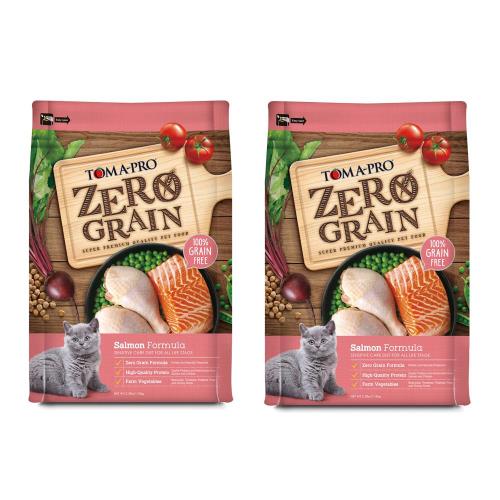 TOMA-PRO優格 零穀全齡貓鮭魚-14磅 X 2包