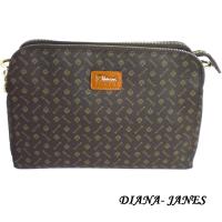 Diana Janes經典LOGO多層優雅斜揹包