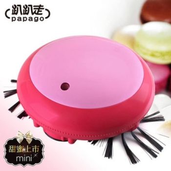 【趴趴走PAPAGO】MACARON馬卡龍迷你自動機器人吸塵器(草莓紅) RVMA2-AR