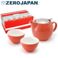 ZERO JAPAN 典藏陶瓷一壺兩杯超值禮盒組 蘿蔔紅