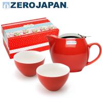 ZERO JAPAN 典藏陶瓷一壺兩杯超值禮盒組 蕃茄紅