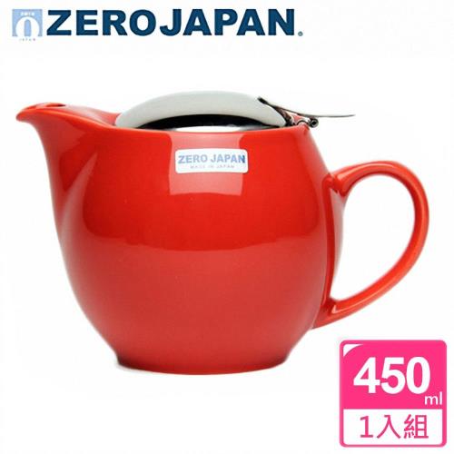 ZERO JAPAN 典藏陶瓷不銹鋼蓋壺450cc 蕃茄紅