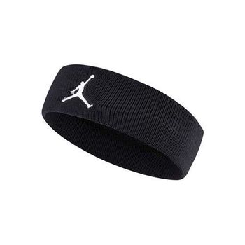 【NIKE】JORDAN JUMPMAN 單色頭帶-飛人喬登 籃球 NBA 一條入 黑白