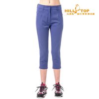 【hilltop山頂鳥】女款抗UV超潑水九分褲S07FF3深紫