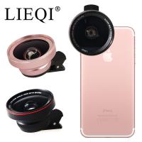 LIEQI LQ-025 雙鏡頭手機專用新設計 0.6X大廣角+10X微距 二合一鏡頭 iPhone7 Plus 手機鏡頭
