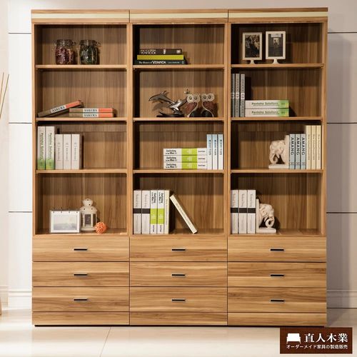 【日本直人木業】LIKE三個3抽180CM書櫃