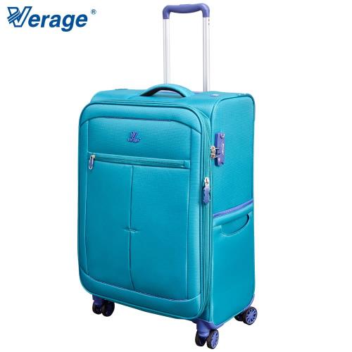 Verage 24吋 超輕量經典格紋環保旅行箱三代(藍)