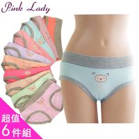 PINK LADY 可愛懶懶羊 舒適棉柔內褲922(6件組)